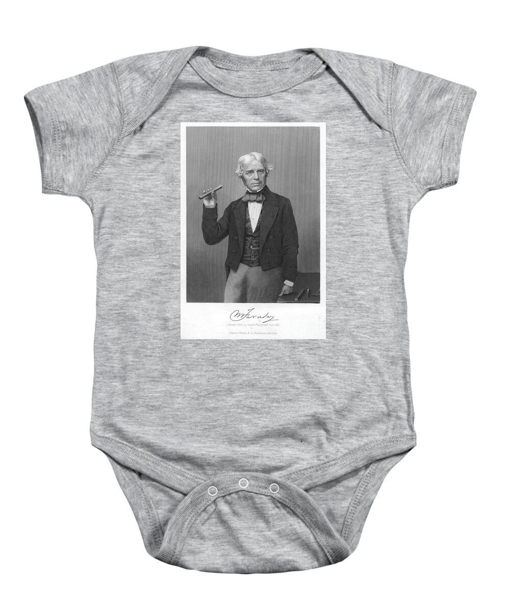 19th Century Baby Onesie featuring the photograph Michael Faraday (1791-1867) by Granger