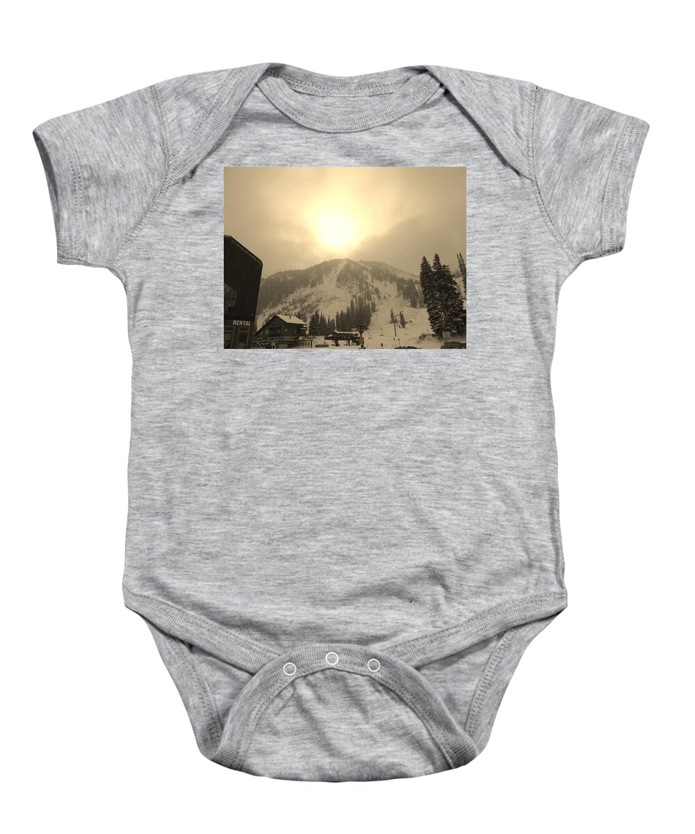Sunrise Baby Onesie featuring the photograph Morning Light by Michael Cuozzo