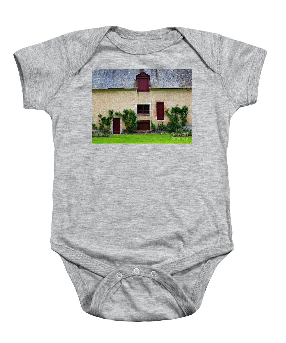 Outbuildings Baby Onesie featuring the photograph Outbuildings of Chateau Cheverny by Louise Heusinkveld