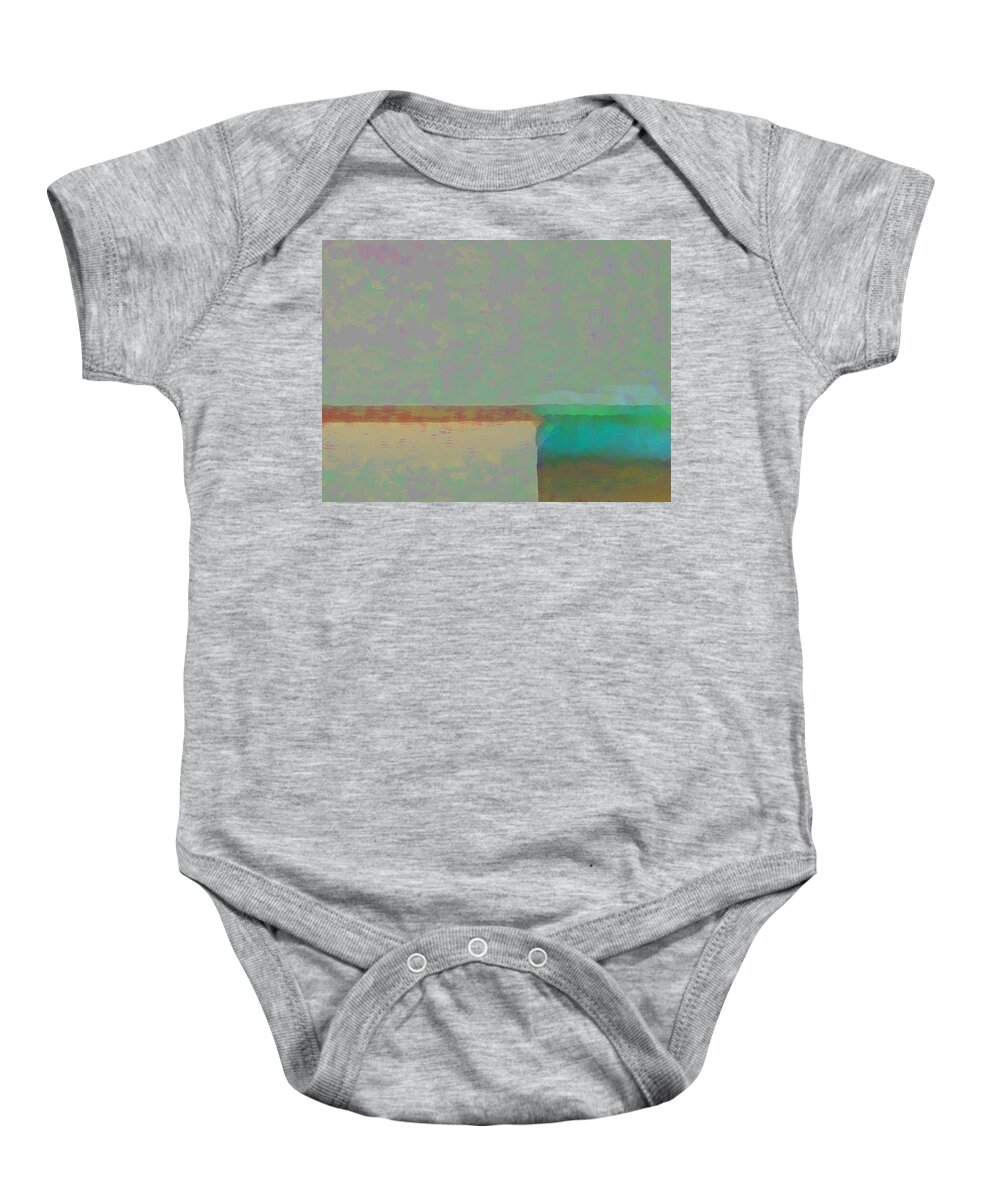 Abstract Baby Onesie featuring the digital art Rise by Richard Laeton