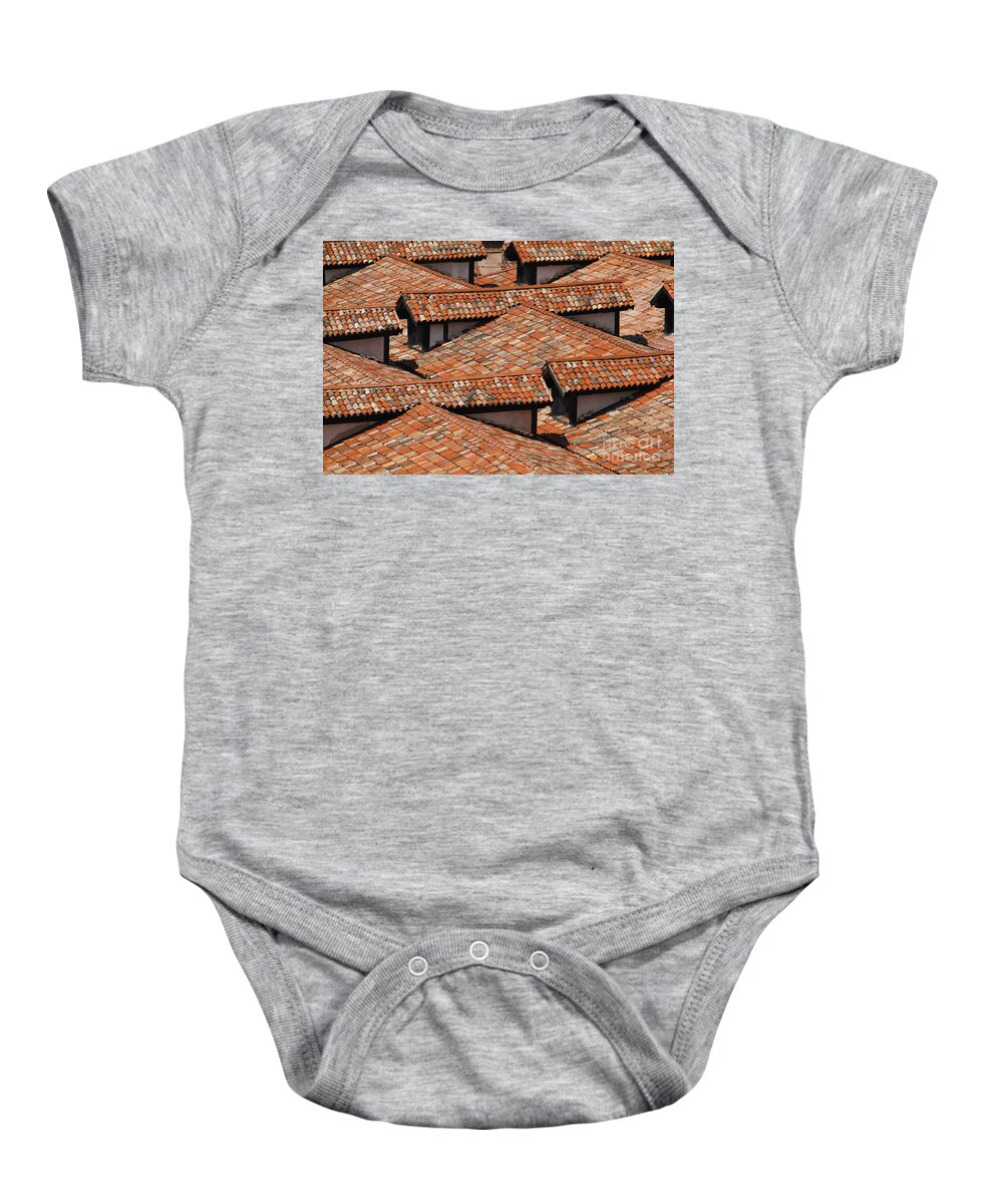 Venice Baby Onesie featuring the photograph Rooftops of Venice by Dennis Hedberg