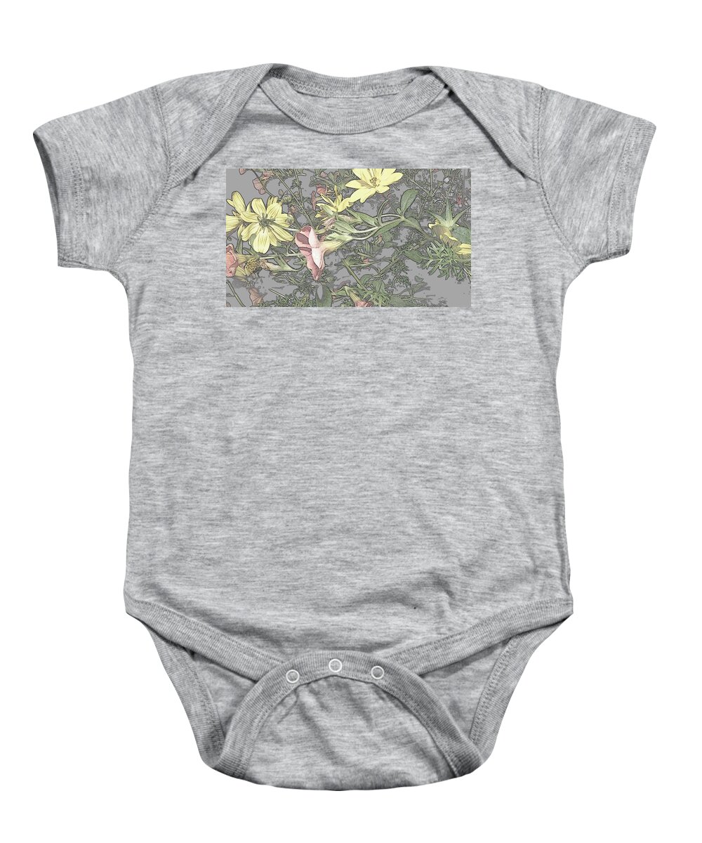 Abstract Photography Baby Onesie featuring the photograph Spring Blossoms In Abstract by Kim Galluzzo