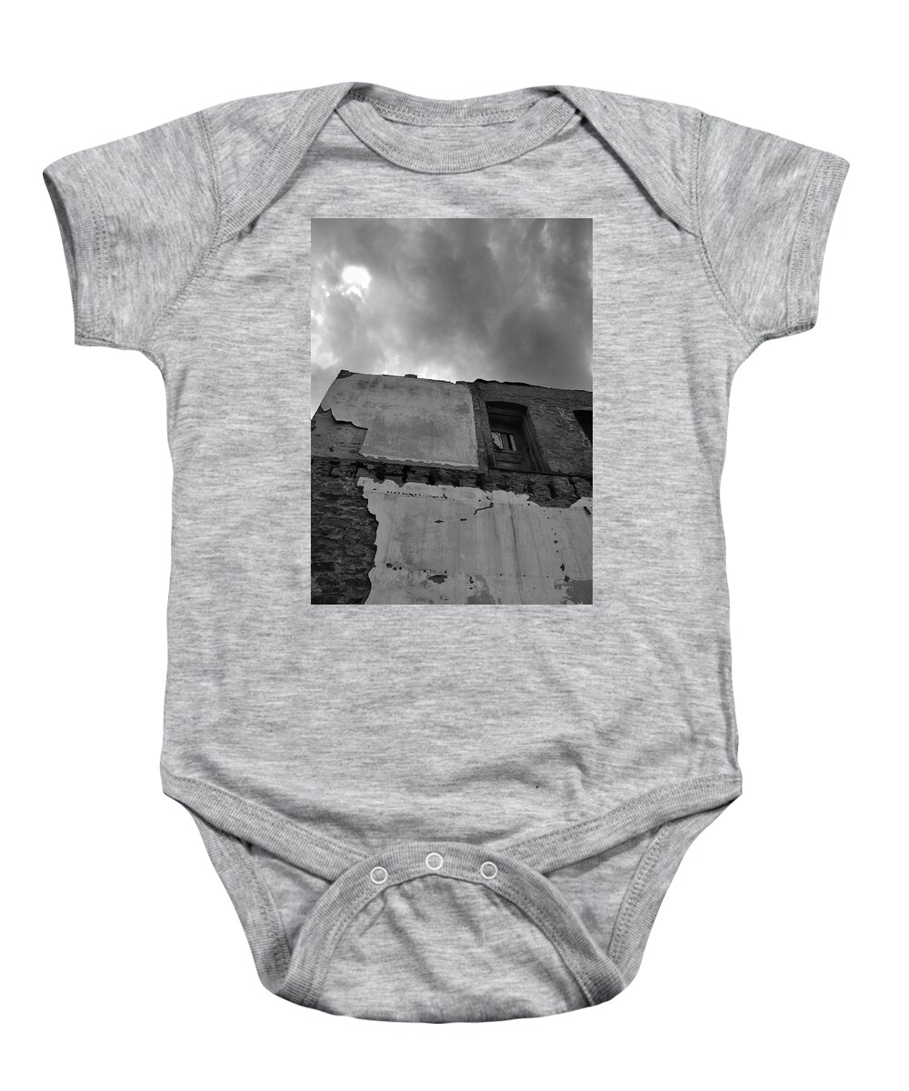 Buildings Baby Onesie featuring the photograph The Door To by Ron Cline