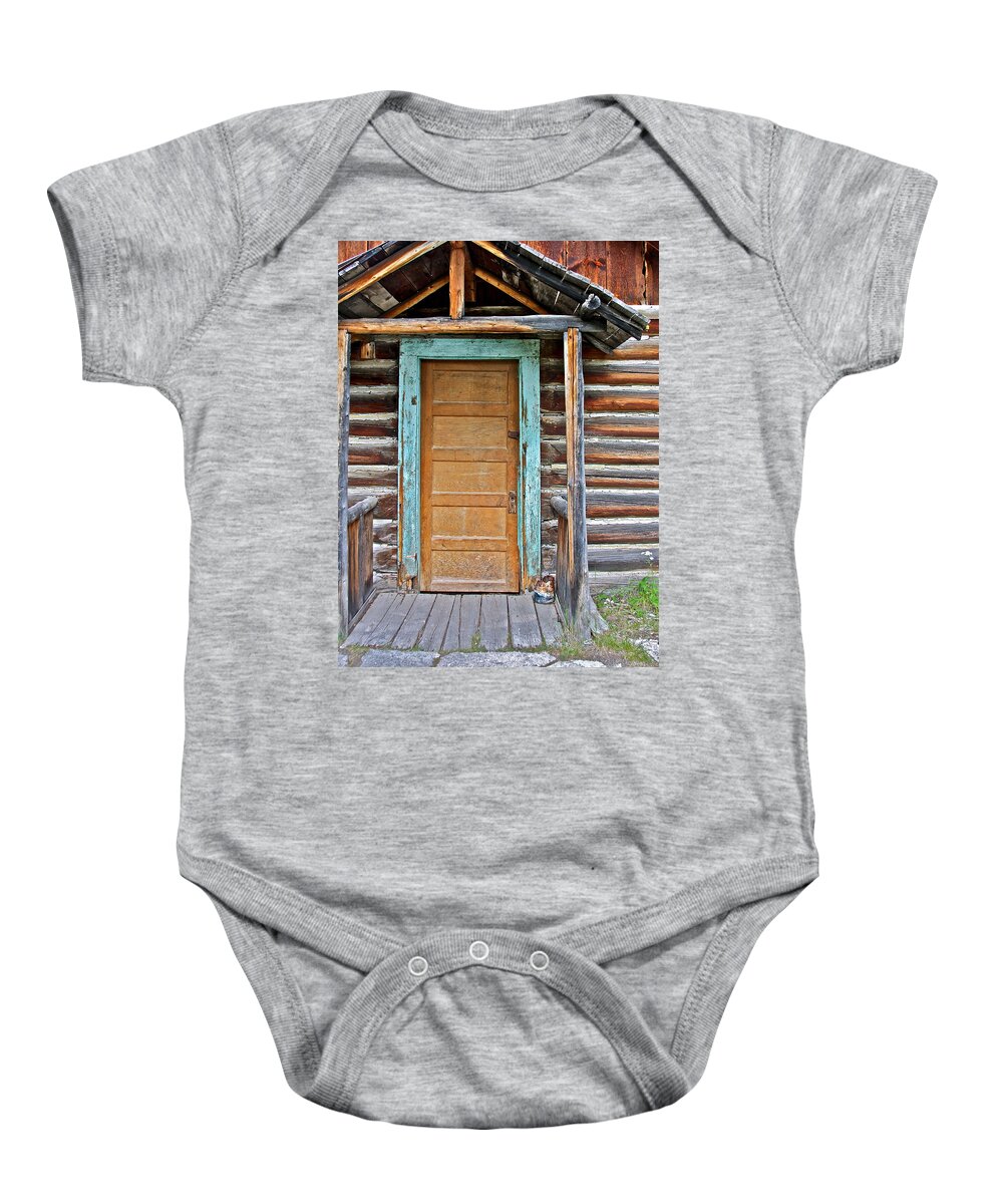 Rustic Baby Onesie featuring the photograph Welcome Sight for Weary Travelers by Karon Melillo DeVega