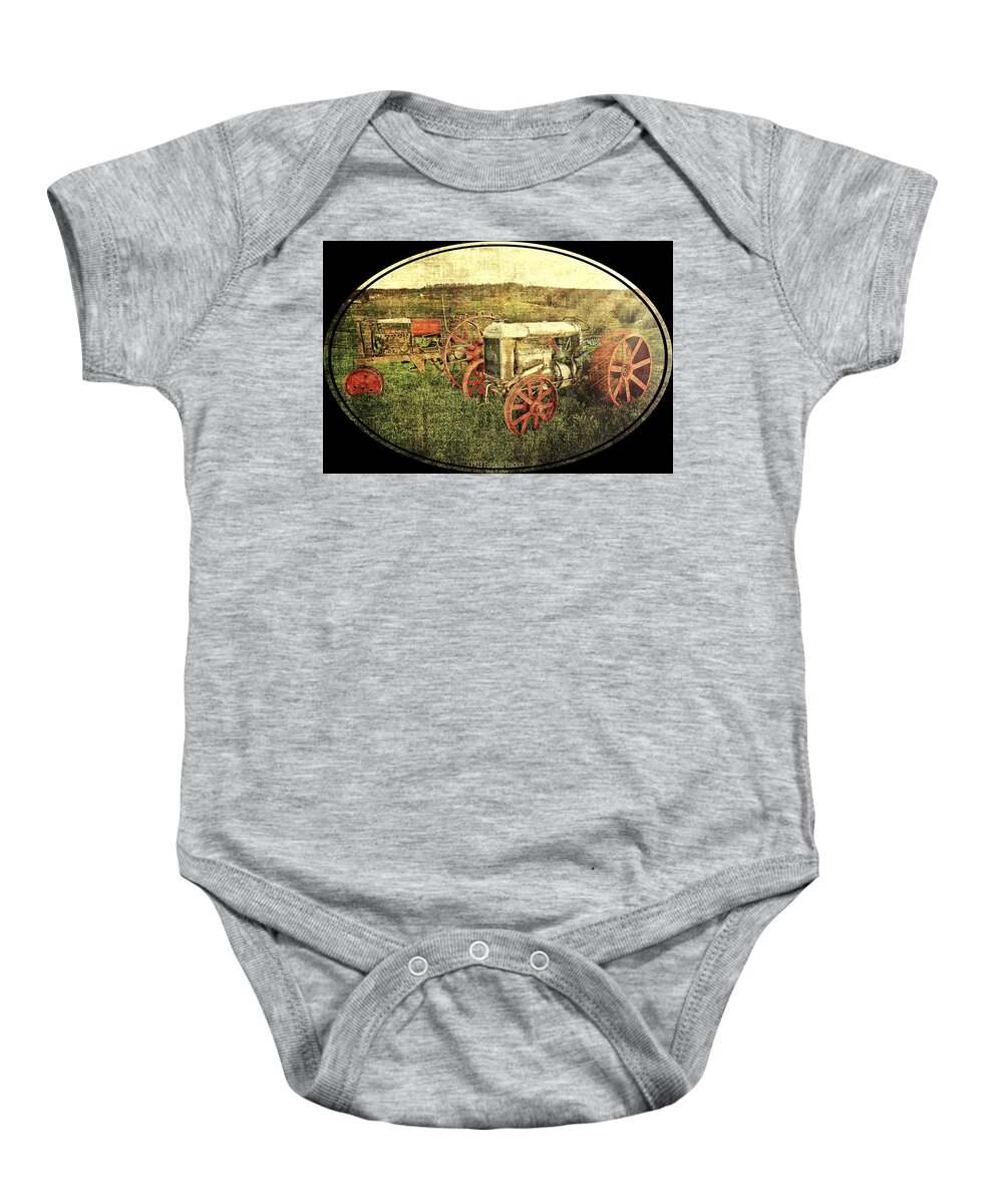 1923 Fordson Tractor Baby Onesie featuring the photograph Vintage 1923 Fordson Tractors by Mark Allen