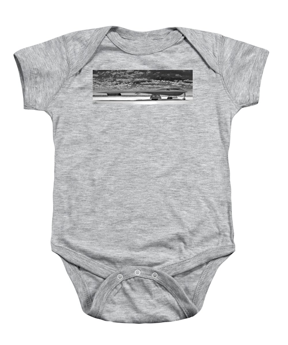 Aircraft Baby Onesie featuring the photograph B2 Spirit #1 by Phil And Karen Rispin