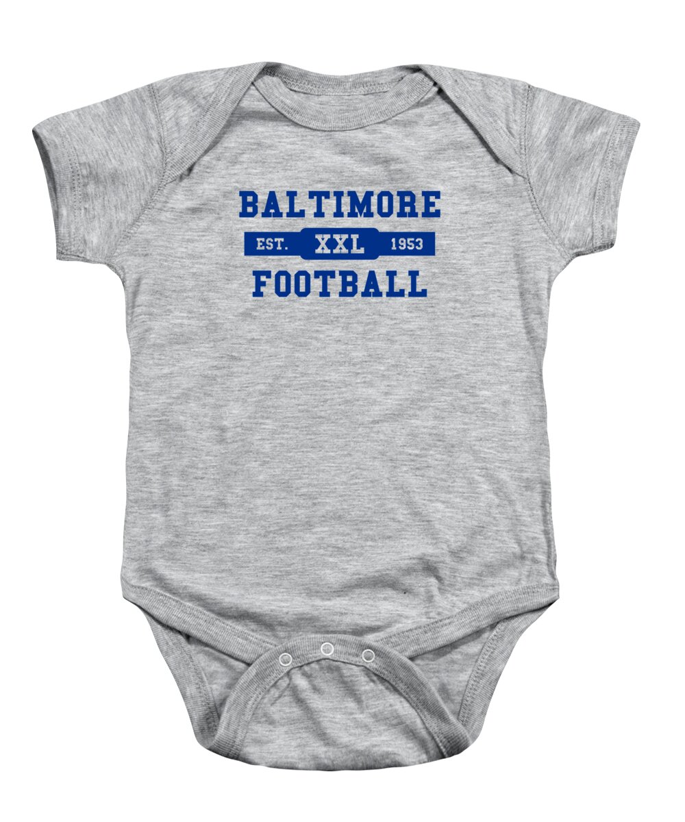 Colts Baby Onesie featuring the photograph Baltimore Colts Retro Shirt by Joe Hamilton