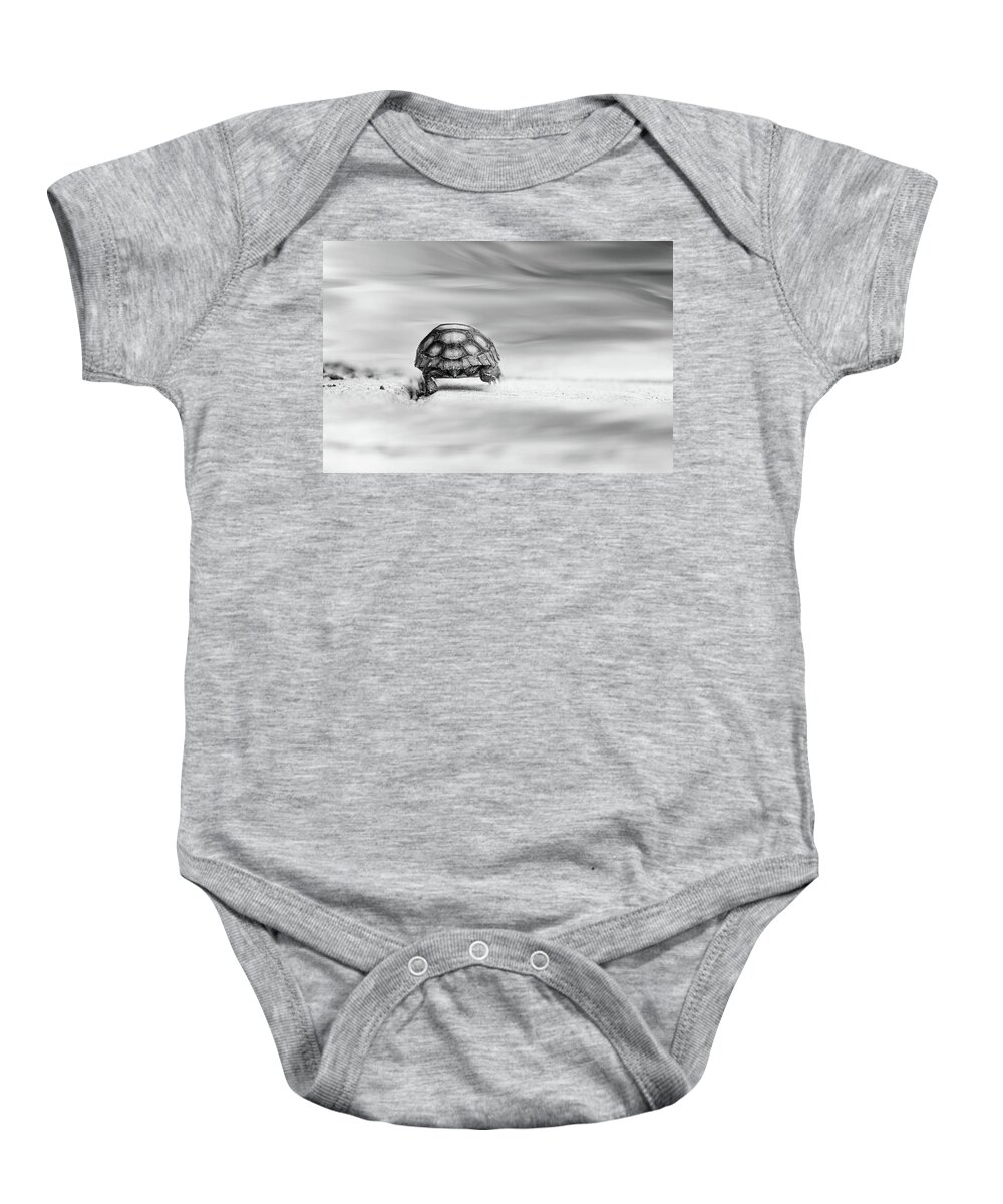 Animal Baby Onesie featuring the photograph Big Big World #2 by Laura Fasulo
