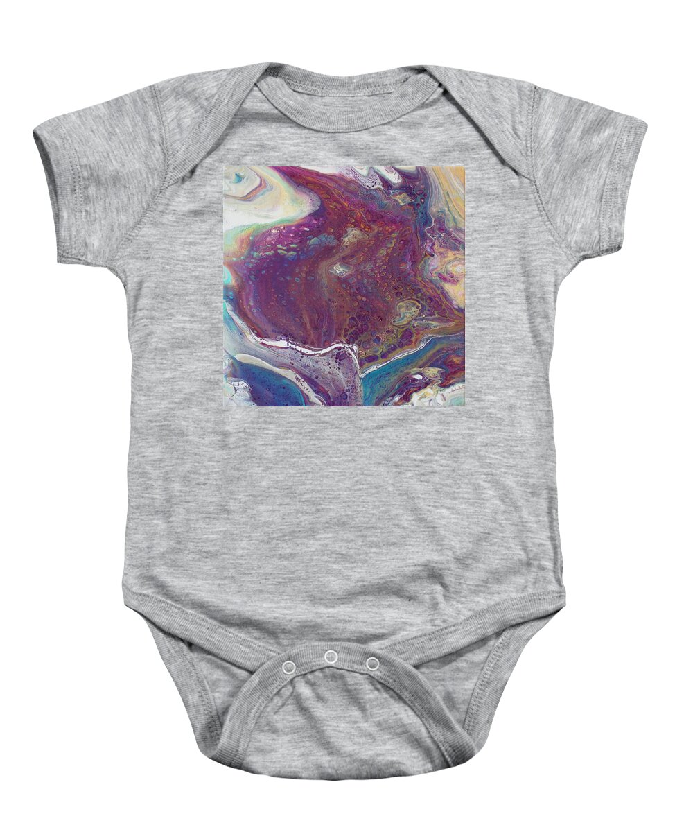 Floral Baby Onesie featuring the painting Calla Lily #2 by Jo Smoley