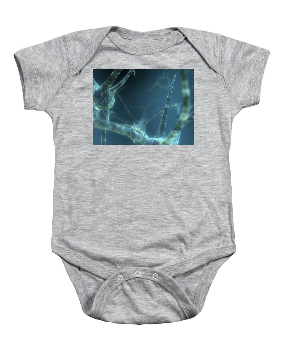 Cool Baby Onesie featuring the digital art Cool #1 by Maye Loeser