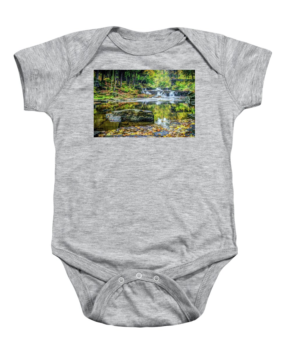 Wisconsin Baby Onesie featuring the photograph Devils River 3 #1 by David Heilman
