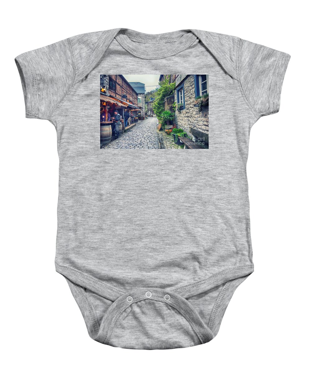 Sky Baby Onesie featuring the photograph Durbuy - town in Belgium #1 by Ariadna De Raadt