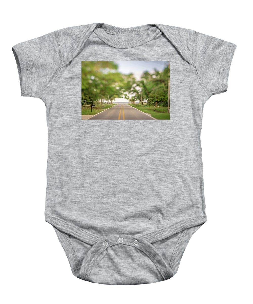 Gulf Of Mexico Baby Onesie featuring the photograph Entrance To The Beach To Gulf Of Mexico Coast Near Gulfport #1 by Alex Grichenko