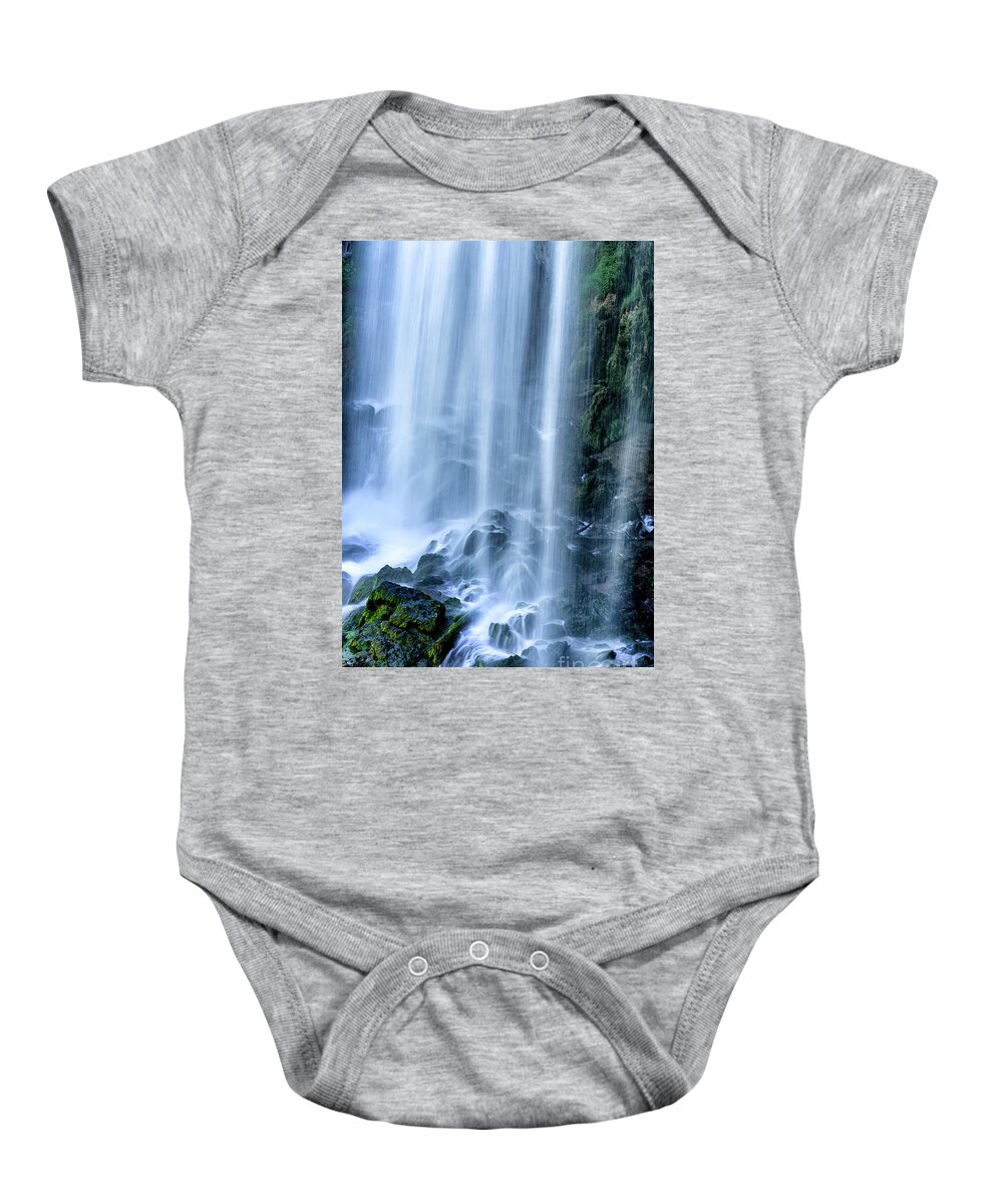 Falling Spring Falls Baby Onesie featuring the photograph Falling Spring Falls #1 by Thomas R Fletcher
