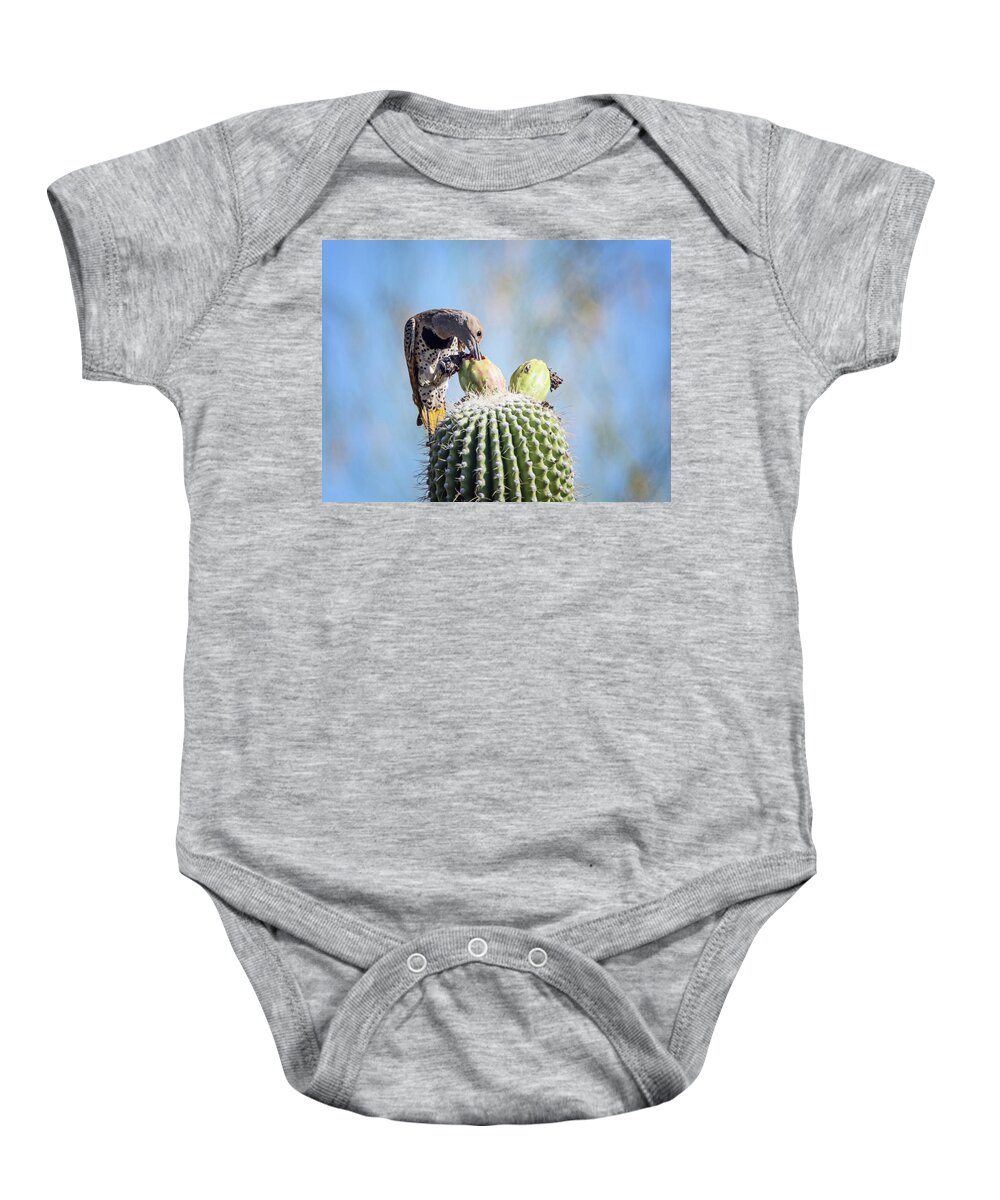Gilded Baby Onesie featuring the photograph Gilded Flicker 3387 #2 by Tam Ryan