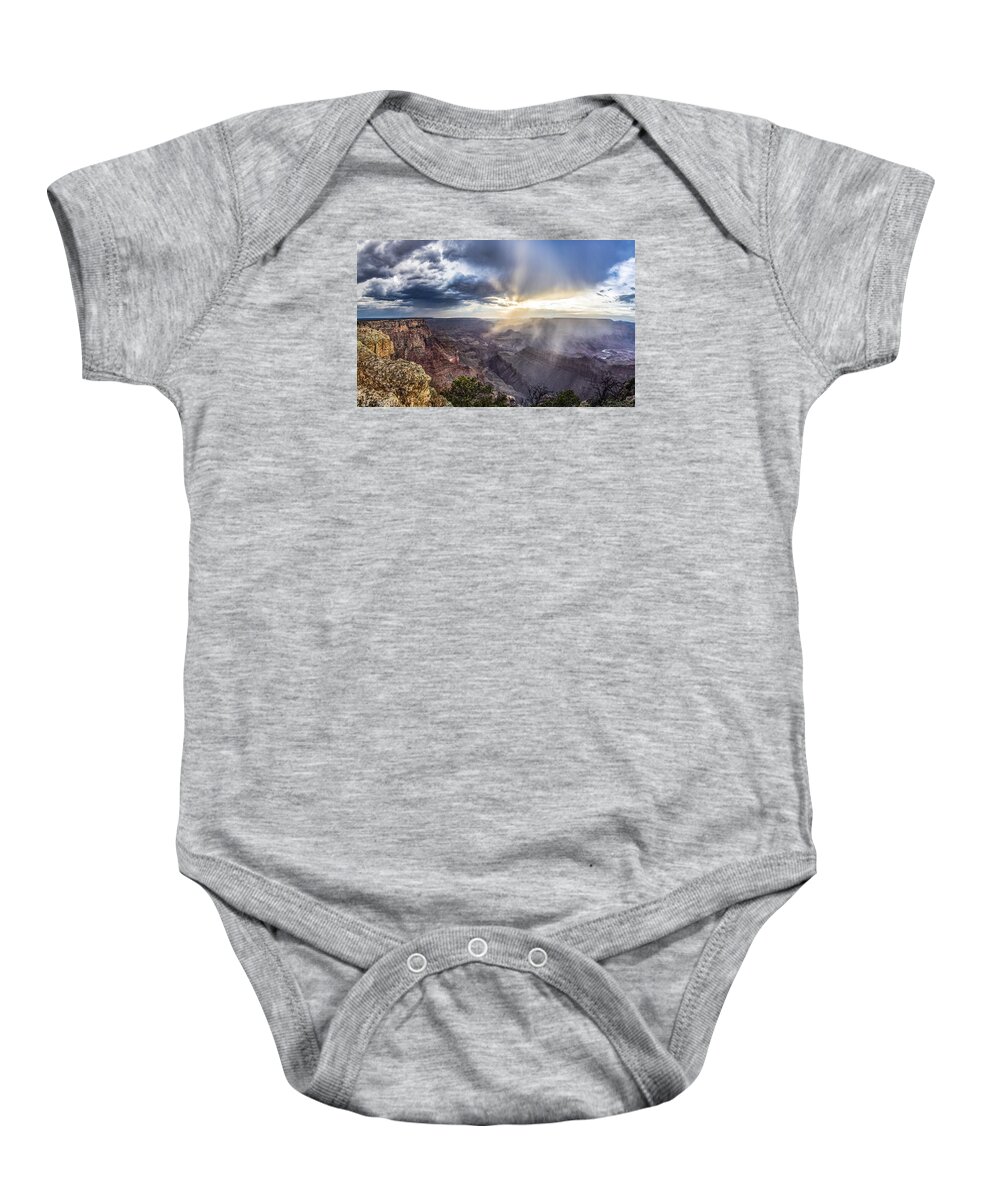 Grand Canyon Baby Onesie featuring the photograph Grand Canyon Sunset #1 by John McGraw
