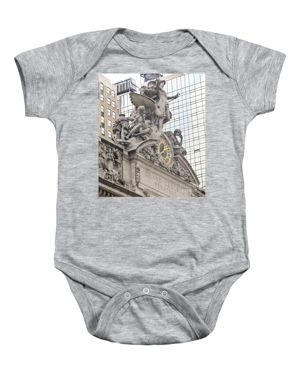 New York City Baby Onesie featuring the photograph Grand Central Terminal - Grand Central Station #6 by David Oppenheimer