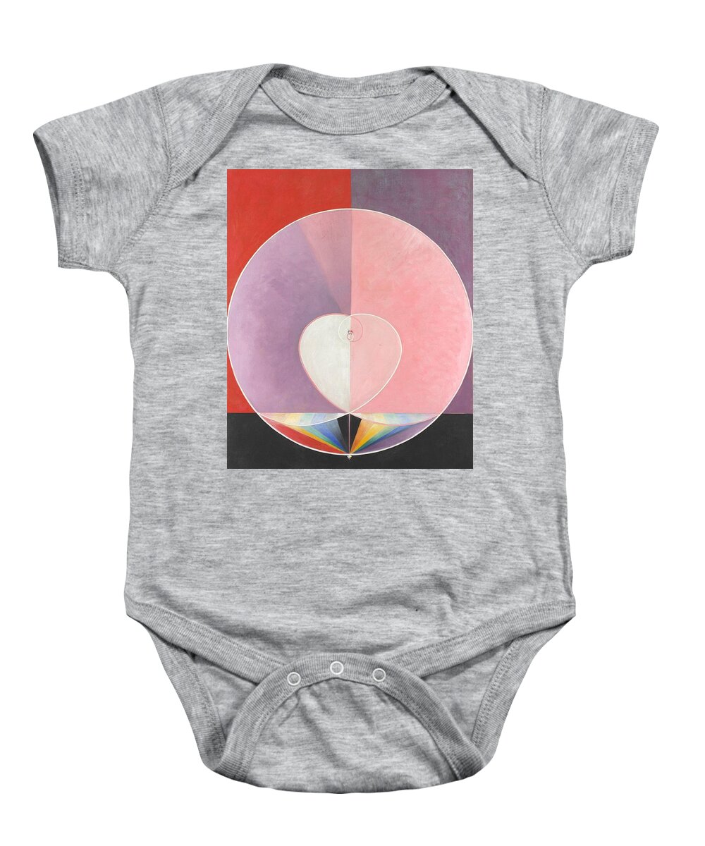 Doves No. 2 Baby Onesie featuring the painting Hilma af Klint by MotionAge Designs