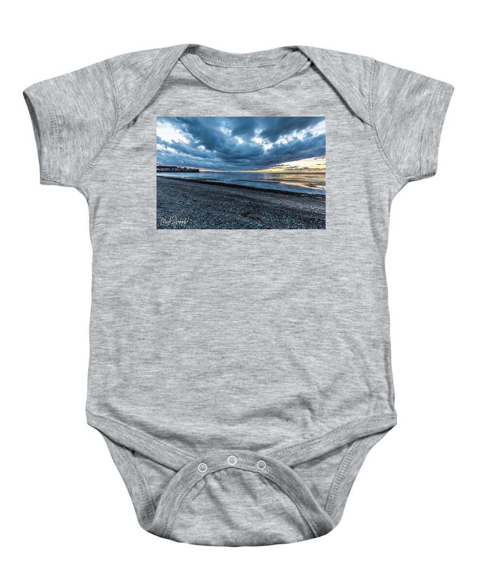 Sunset Baby Onesie featuring the photograph Ominous #1 by Mark Joseph