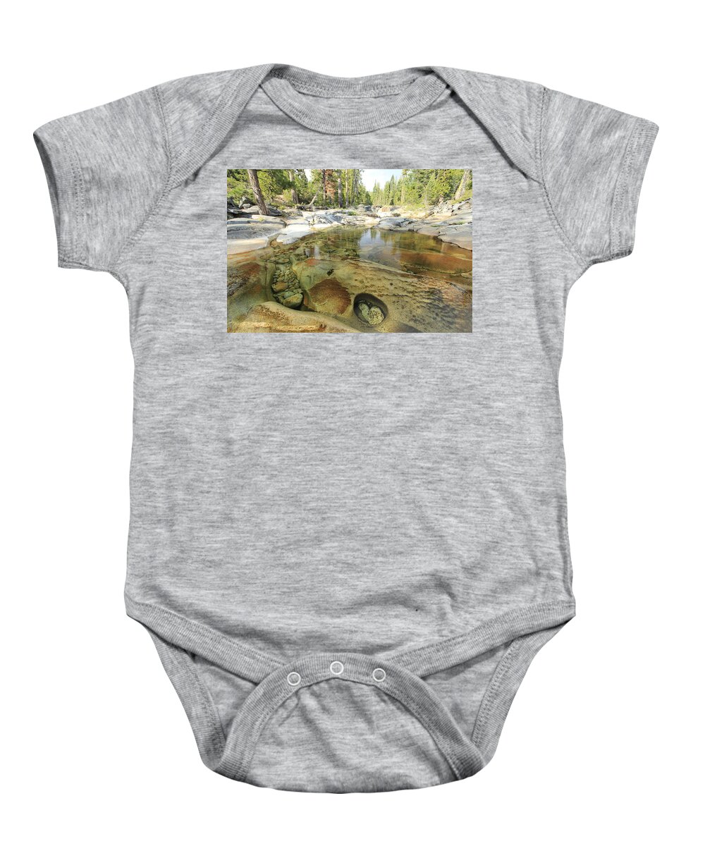 Crystal Basin Baby Onesie featuring the photograph One With Nature #1 by Sean Sarsfield