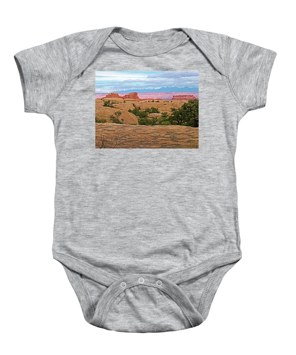 Return Trail To Elephant Hill In Needles District In Canyonlands National Park Baby Onesie featuring the photograph Return Trail to Elephant Hill in Needles District in Canyonlands National Park, Utah #1 by Ruth Hager