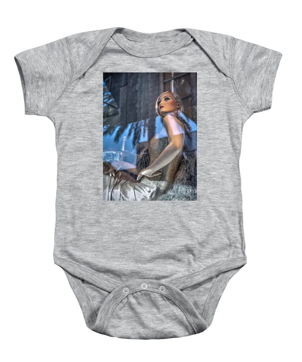 Rodeo Drive Baby Onesie featuring the photograph Rodeo Mannequin Beverly Hills by David Zanzinger