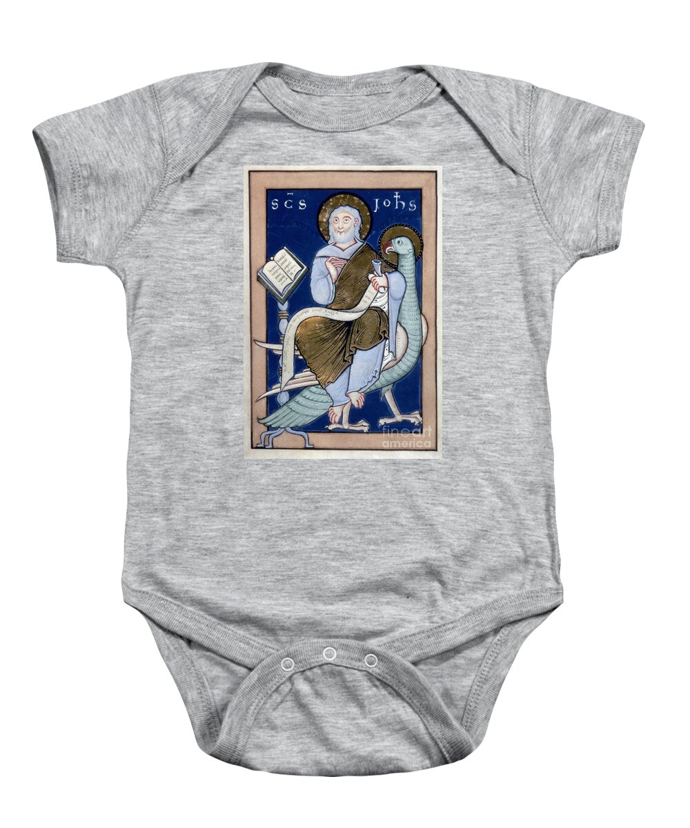 12th Century Baby Onesie featuring the painting Saint John #1 by Granger