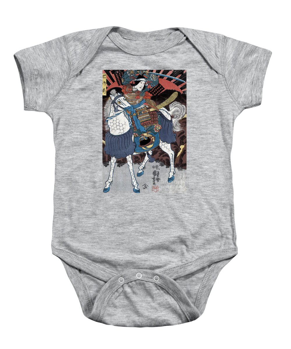 Military Baby Onesie featuring the photograph Tomoe Gozen, Female Samurai Warrior #1 by Science Source
