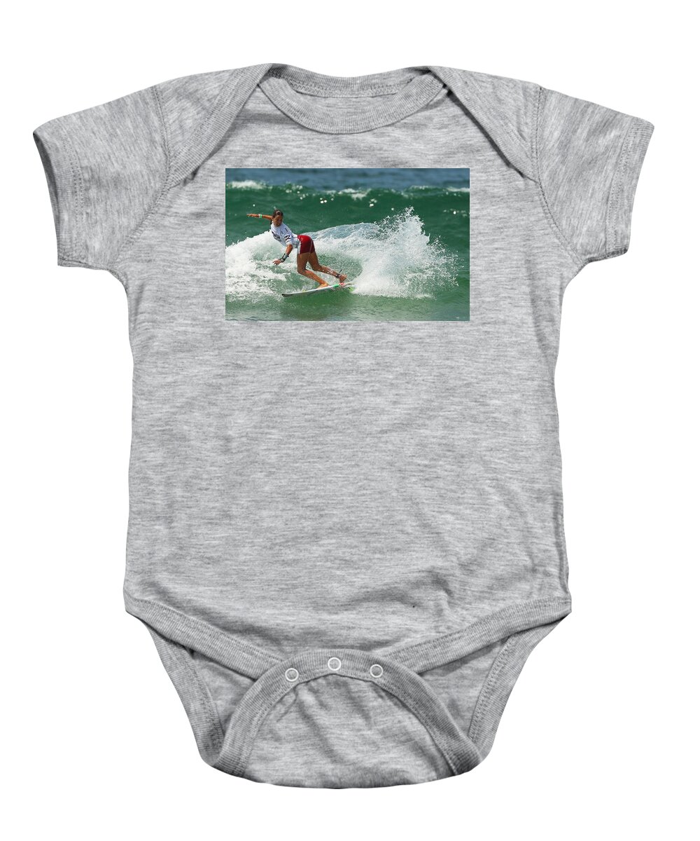 Surfing Baby Onesie featuring the photograph Surfing #10 by Mariel Mcmeeking