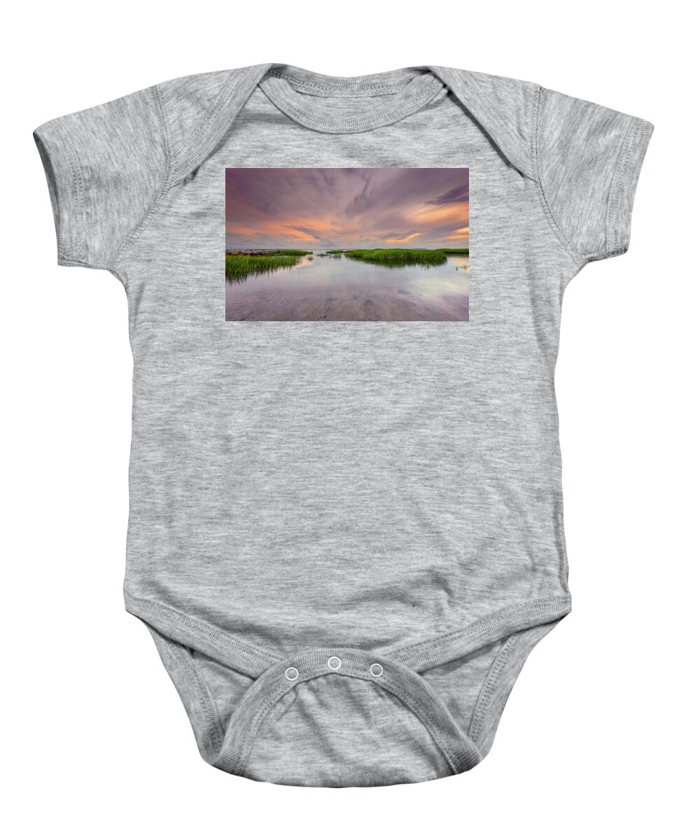 Atlantic Ocean Baby Onesie featuring the photograph Seascape of Hilton Head Island #12 by Peter Lakomy