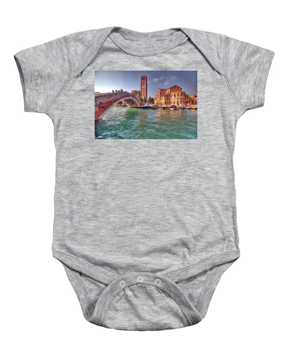 Burano Venice Italy Baby Onesie featuring the photograph Burano Venice Italy #15 by Paul James Bannerman