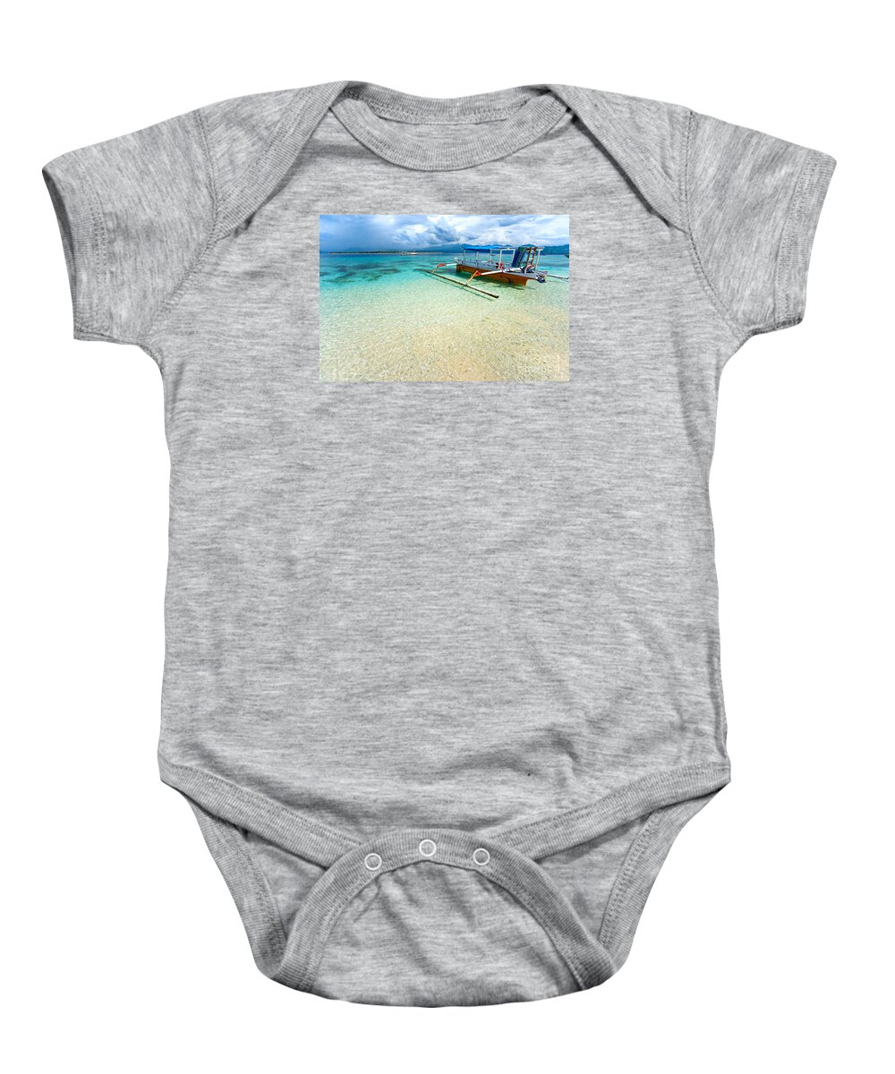 Air Baby Onesie featuring the photograph Gili Meno - Indonesia #2 by Luciano Mortula