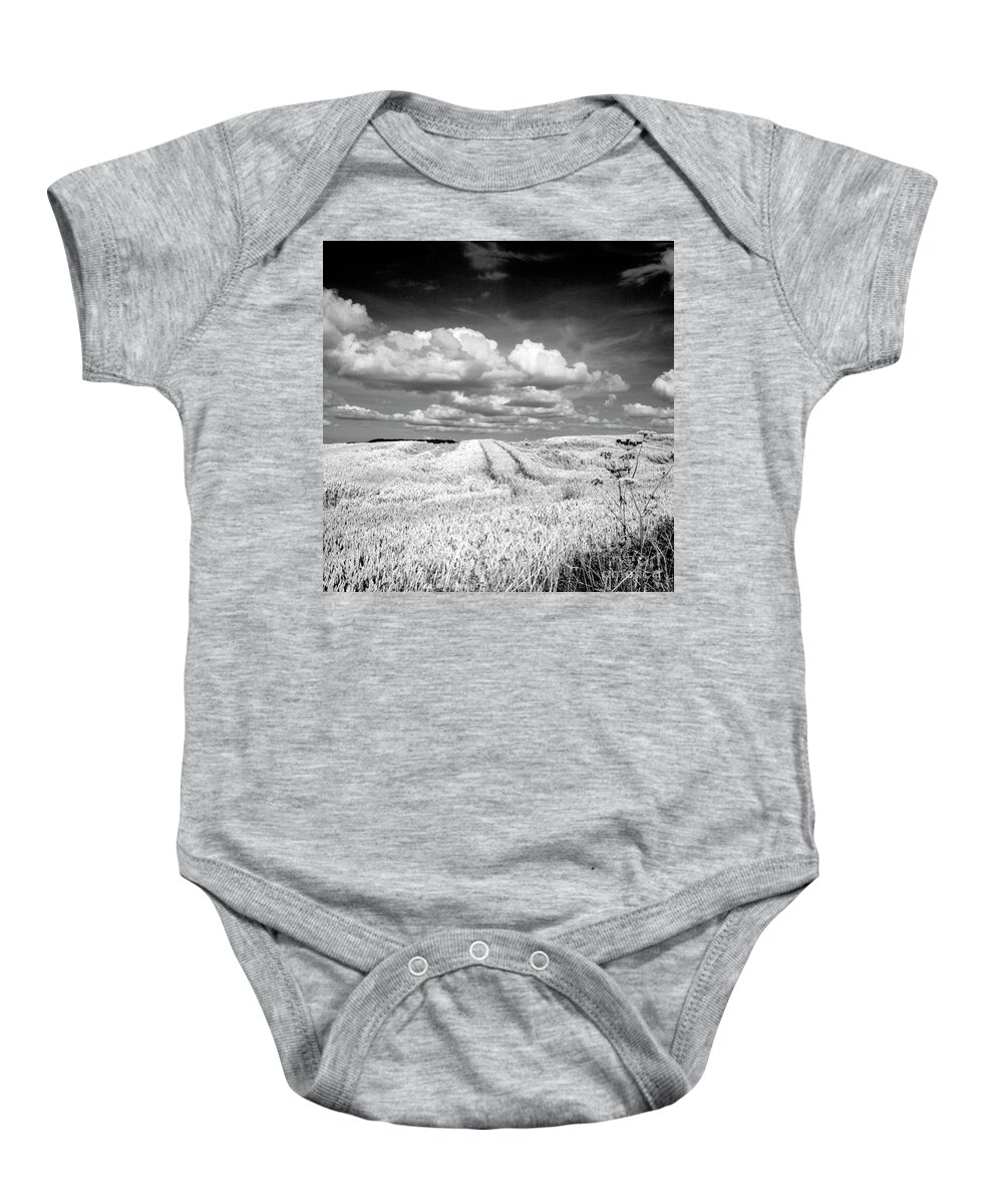 Infrared Baby Onesie featuring the photograph Infrared landscape in Norway #1 by Heiko Koehrer-Wagner