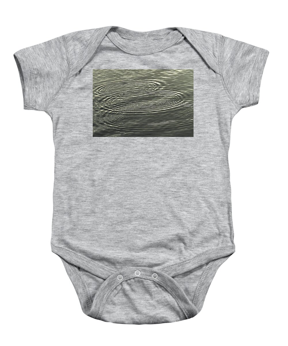 Situations Baby Onesie featuring the photograph Ripple Effect by John Glass
