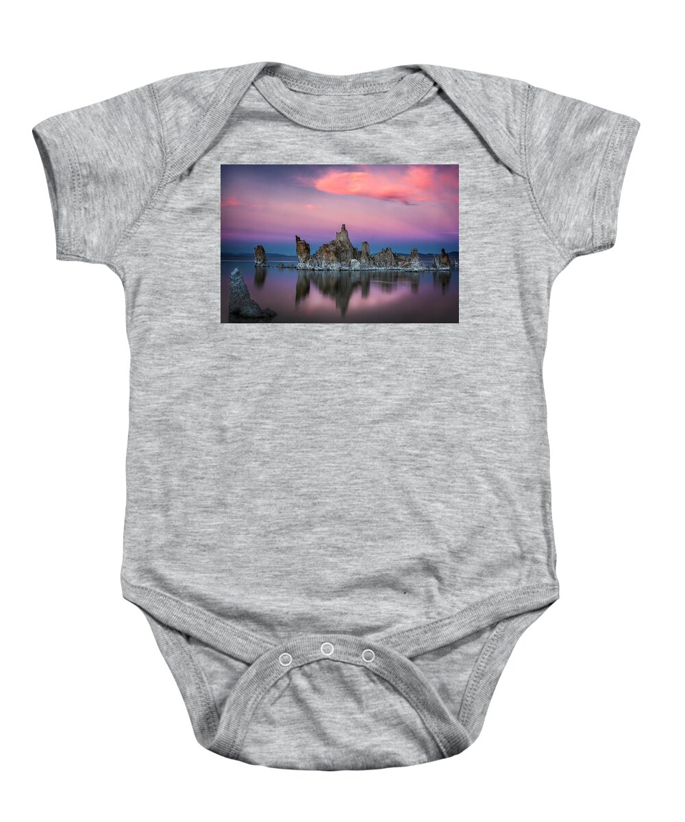 Mono Lake Baby Onesie featuring the photograph The Battleship 1 by Robert Fawcett