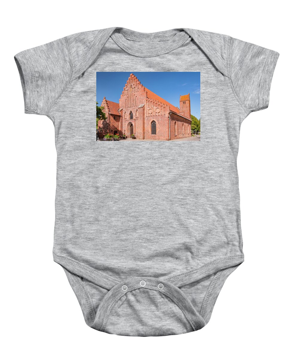 Monastery Baby Onesie featuring the photograph Ystad Monastery #2 by Antony McAulay