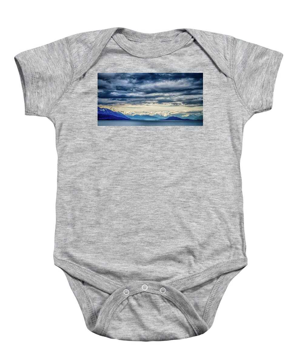 Landscape Baby Onesie featuring the photograph Beautiful Sunset And Cloudsy Landscape In Alaska Mountains #21 by Alex Grichenko