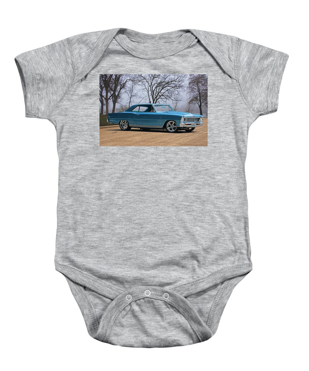 Automobile Baby Onesie featuring the photograph 1966 Chevrolet Nova 'Super Sport' by Dave Koontz