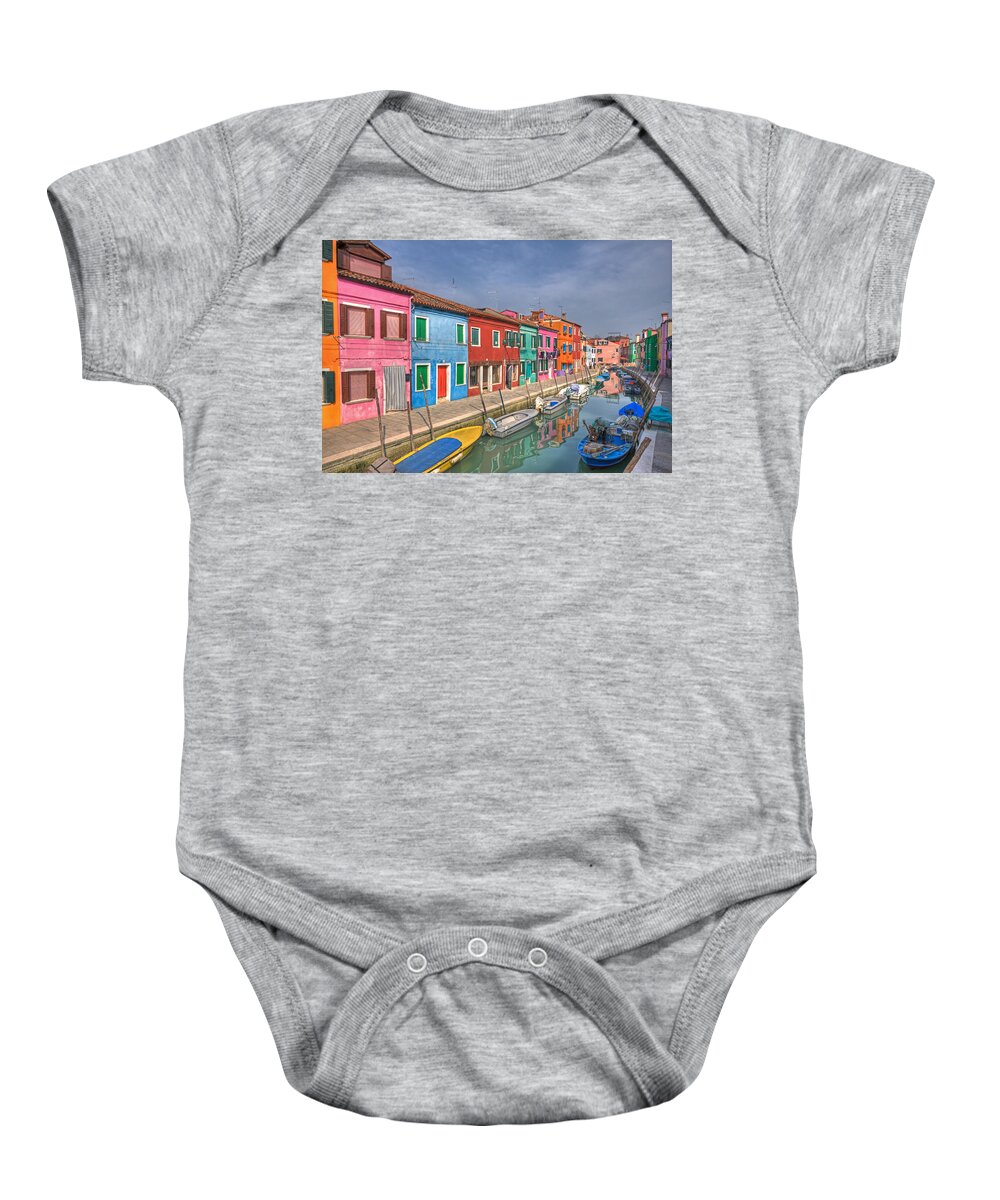 Architecture Baby Onesie featuring the photograph Burano - Venice - Italy #3 by Joana Kruse
