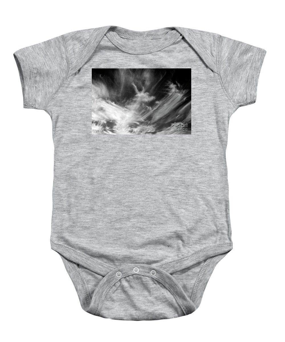 Atmosphere Baby Onesie featuring the photograph Cirrus Clouds with Nature Patterns #3 by Jim Corwin