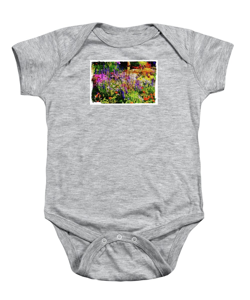 Flower Baby Onesie featuring the photograph Flower Garden #3 by Margie Wildblood
