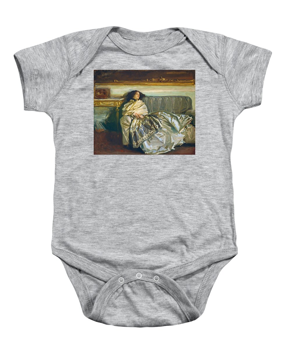 John Singer Sargent Baby Onesie featuring the painting Nonchaloir. Repose by John Singer Sargent
