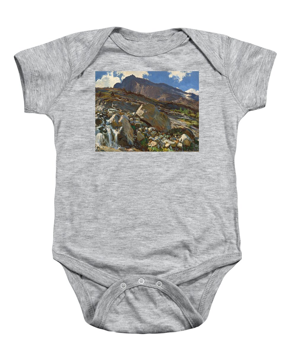 John Singer Sargent Baby Onesie featuring the painting Simplon Pass by John Singer Sargent