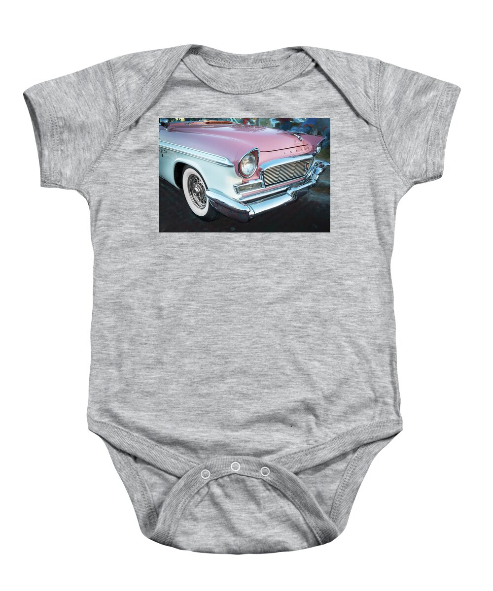 1956 Chrysler Baby Onesie featuring the photograph 1956 Chrysler New Yorker Newport  #4 by Rich Franco