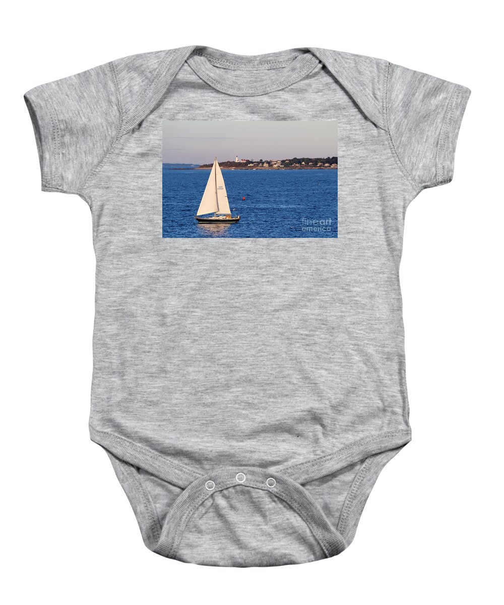 Sunrise Baby Onesie featuring the photograph Marblehead MA #46 by Donn Ingemie