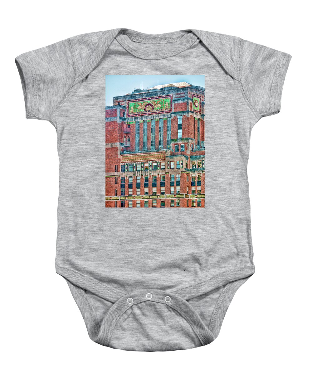 Avant Guard Architecture Baby Onesie featuring the photograph 551 5th Ave Fred French by S Paul Sahm