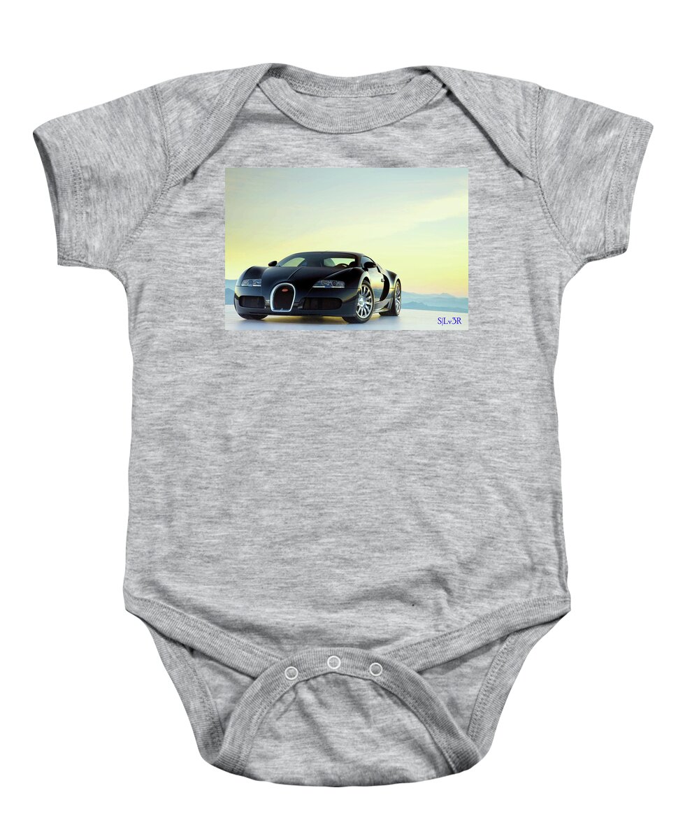 Vehicles Baby Onesie featuring the digital art Vehicles #6 by Super Lovely
