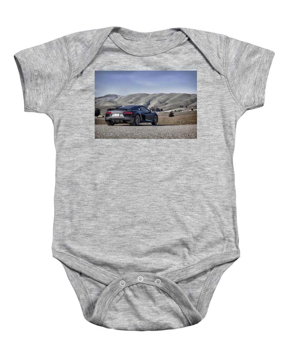 Audi Baby Onesie featuring the photograph #Audi #R8 #V10Plus #Print #7 by ItzKirb Photography