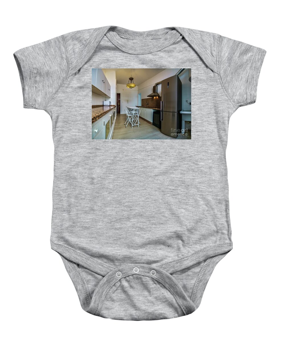 Airbnb Baby Onesie featuring the photograph Apartment in the Heart of Cadiz #8 by Pablo Avanzini