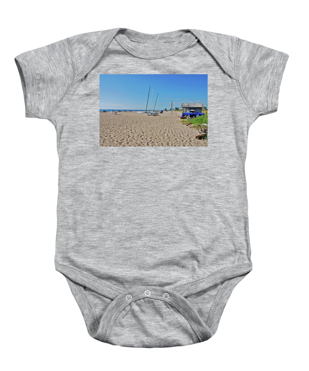 Beach Baby Onesie featuring the photograph 9- Beach Shack by Joseph Keane
